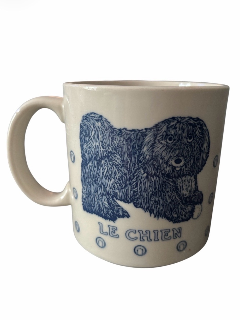 Vintage Taylor & NG Le Chien Dog Puppy Mug Japan 1984